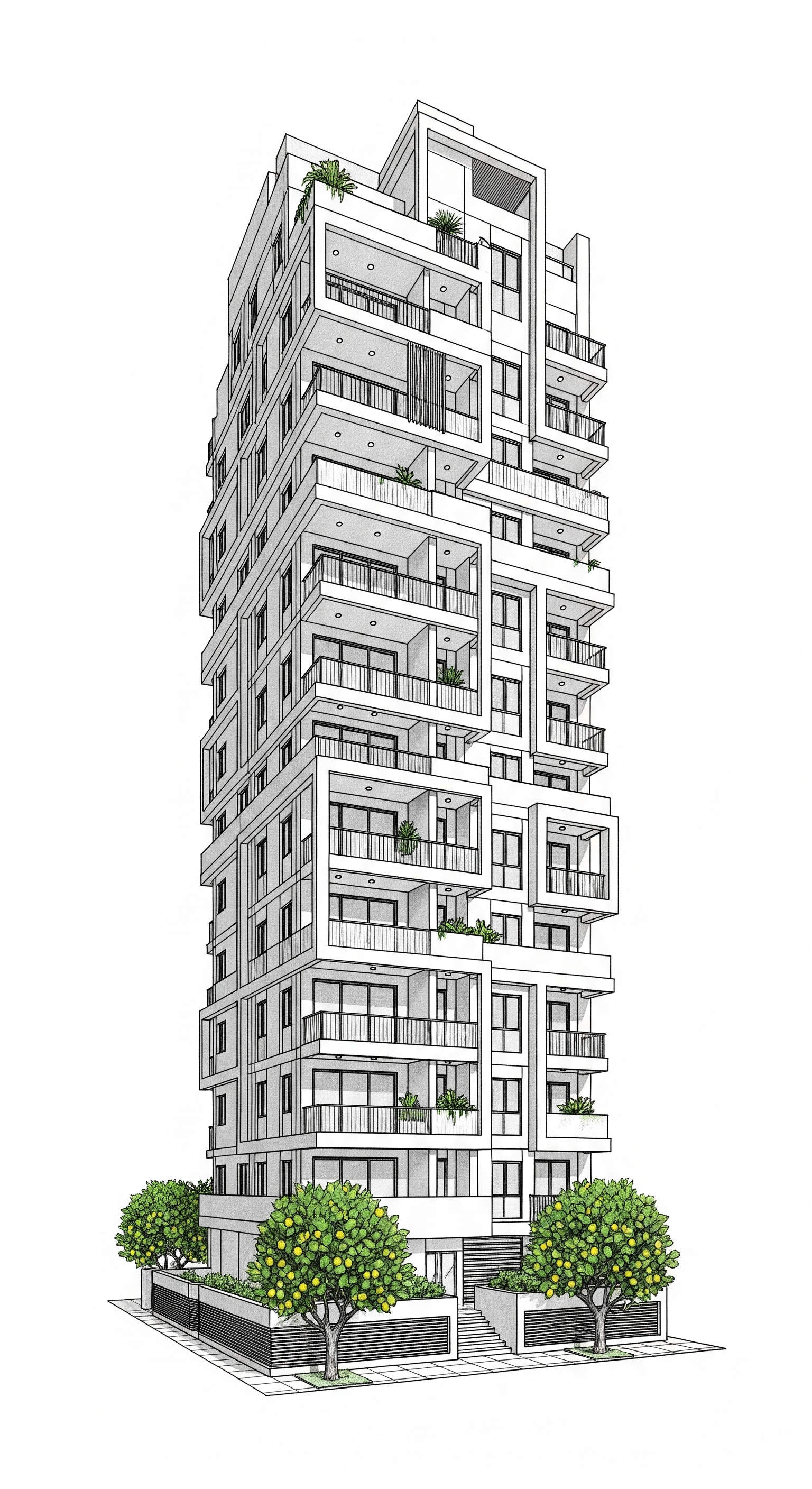 Immeuble d'habitation moderne